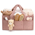 Baby Diaper Caddy Organizer with Handle – Portable Storage Basket for Diapers, Wipes & Baby Essentials