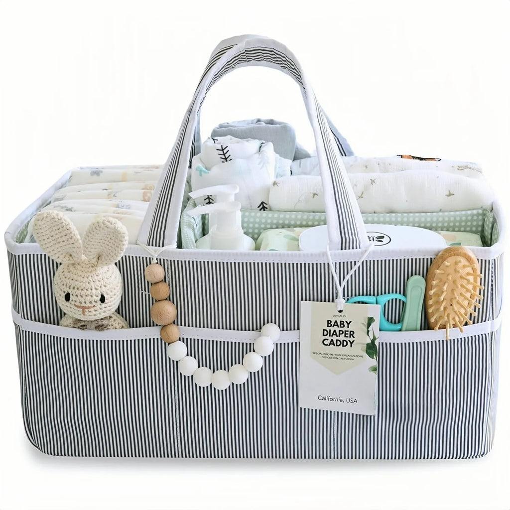 Large Capacity Diaper Organizer Bag – Lightweight Multifunctional Baby Storage Tote