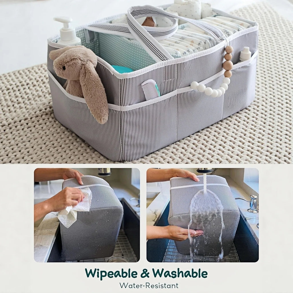 Large Capacity Diaper Organizer Bag – Lightweight Multifunctional Baby Storage Tote