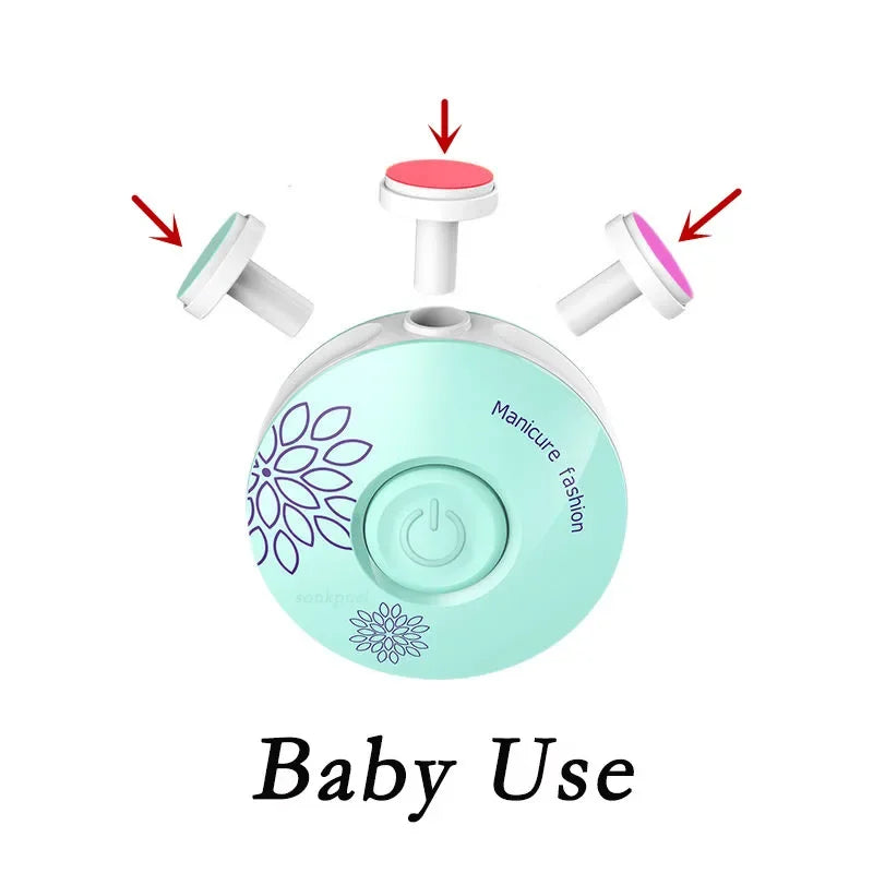 Baby Electric Nail Trimmer – Gentle Nail Filer & Manicure Tool for Infants